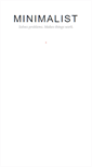 Mobile Screenshot of minimalist.com