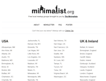 Tablet Screenshot of minimalist.org